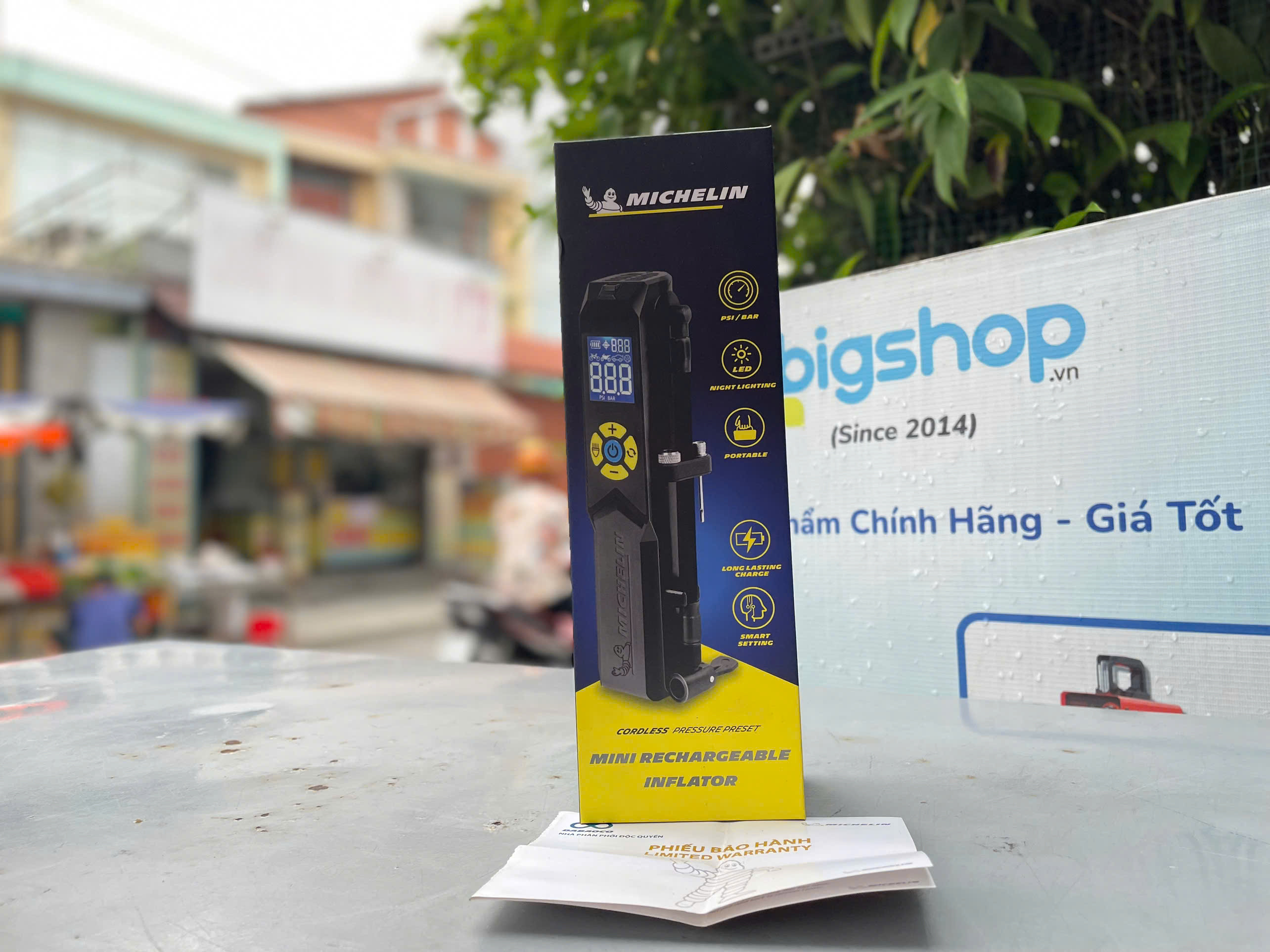 Máy Bơm Lốp Ô Tô Không Dây Michelin 3321 Cao Cấp, 150 psi