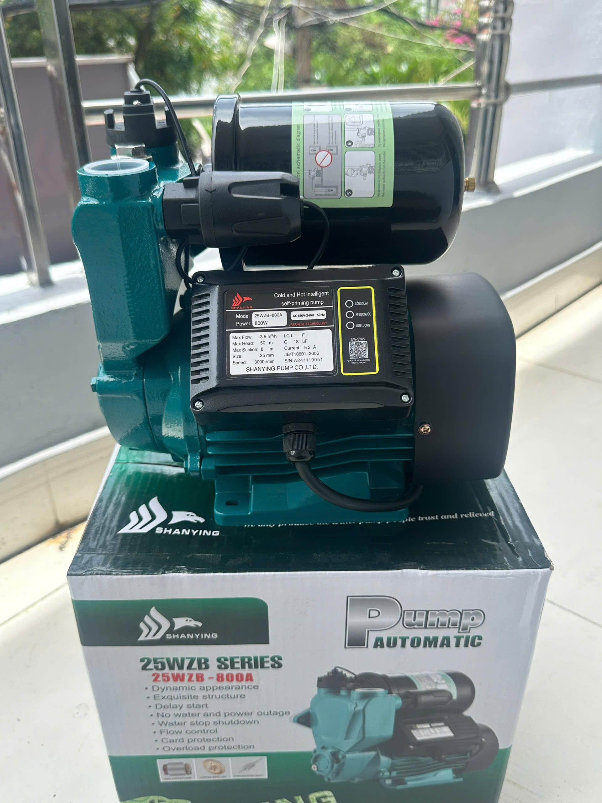 Máy bơm tự mồi Shanying 25WZB-800A-800W