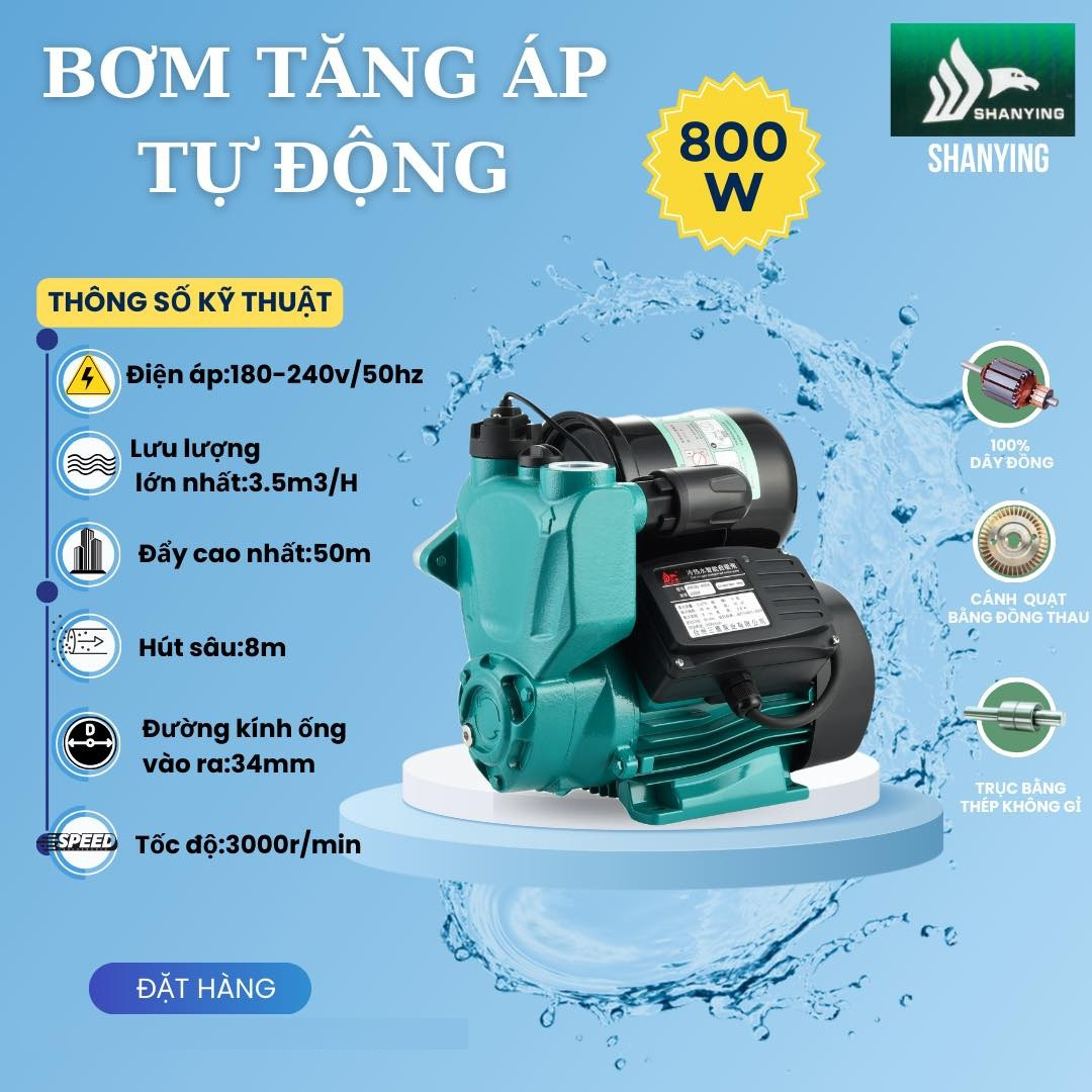 Máy bơm tự mồi Shanying 25WZB-800A-800W