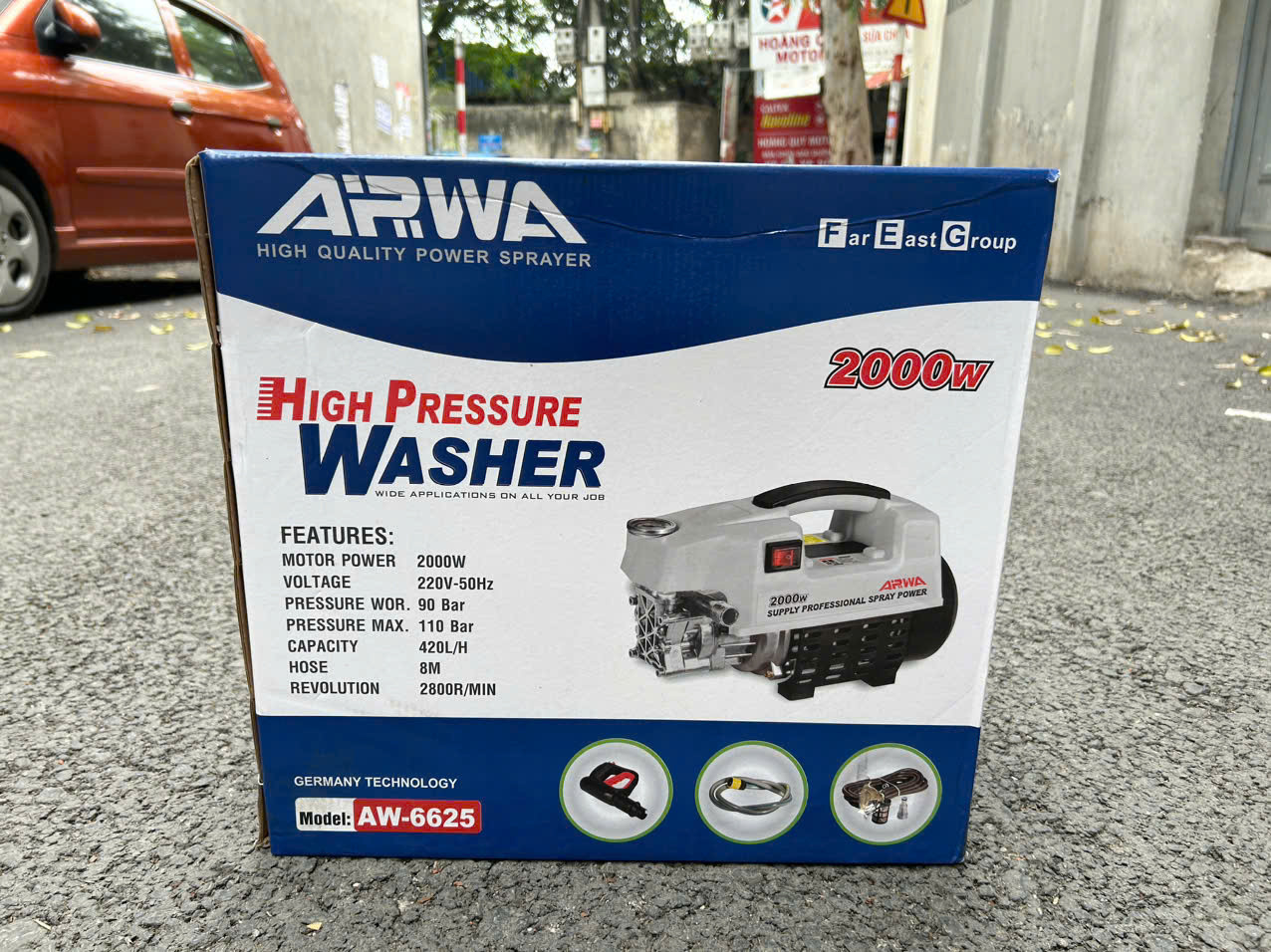 Máy rửa xe 2000W ARWA AW-6625 - Hàng chính hãng