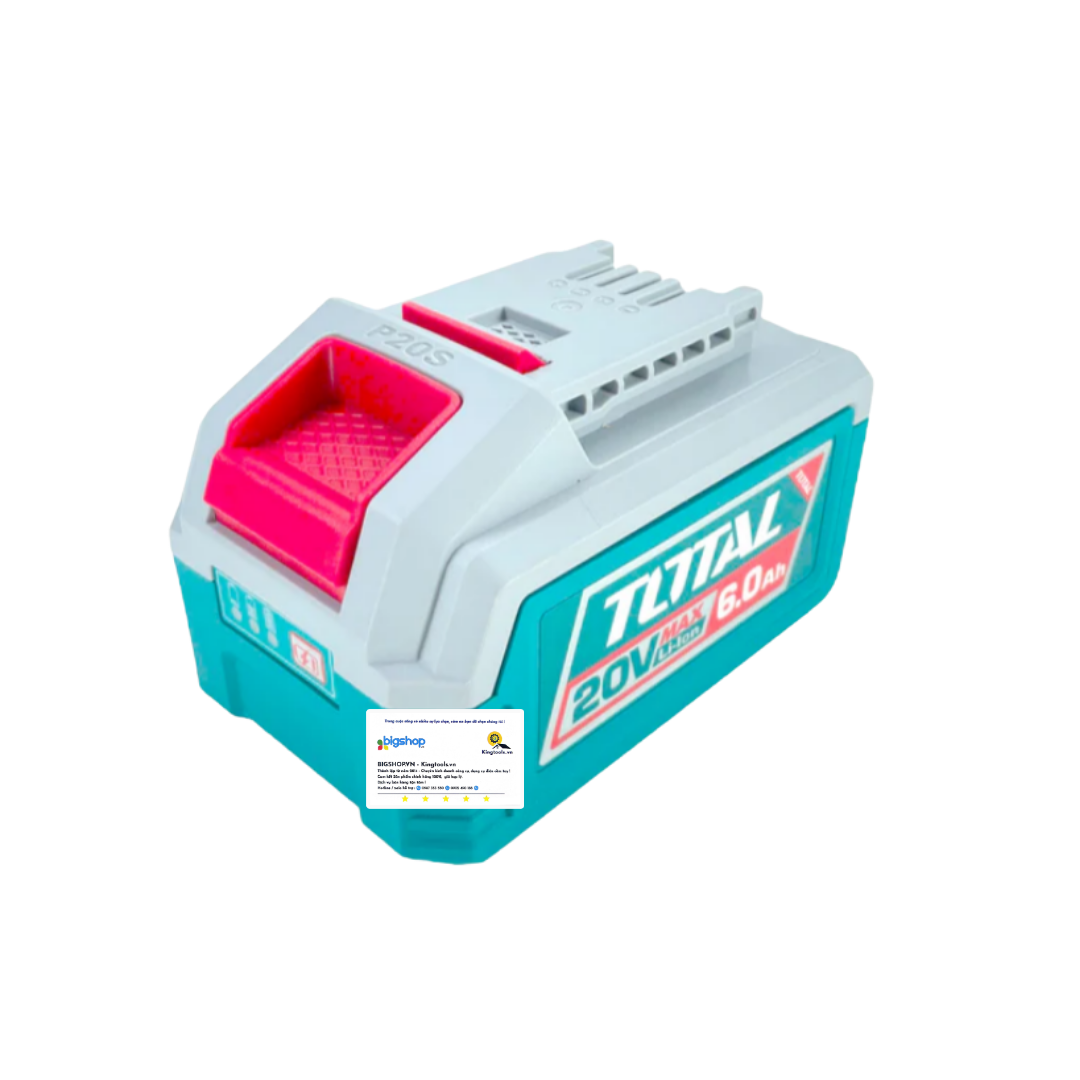 Pin Lithium-Ion TOTAL TFBLI2060 – Dòng P20S, 20V/6.0Ah