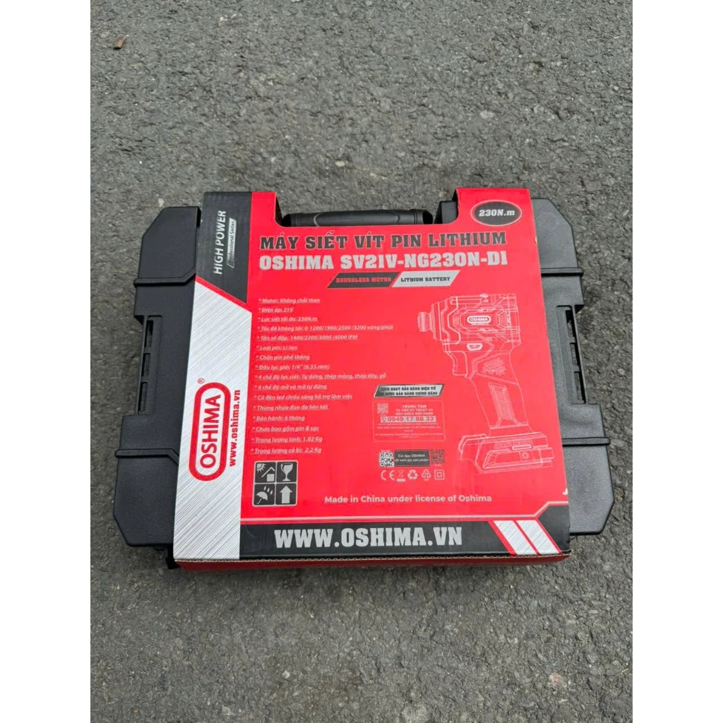 Máy siết vít pin lithium lithium OSHIMA SV21V-NG230N-D1