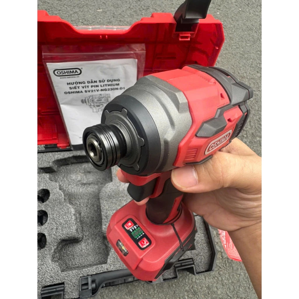 Máy siết vít pin lithium lithium OSHIMA SV21V-NG230N-D1