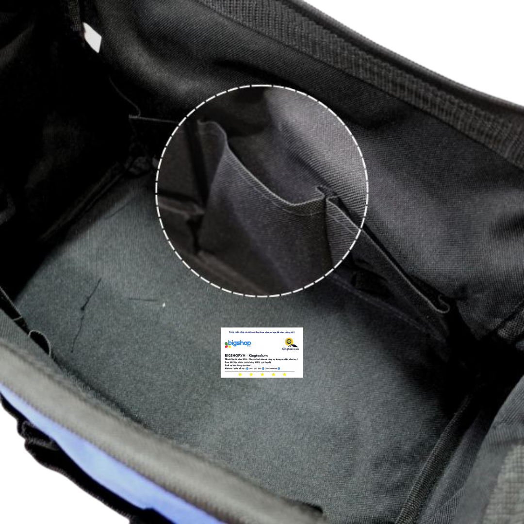 Túi đựng dụng cụ bằng vải dệt, với đế chống nước, kích thước 510mm (20 inches) Workpro WP281026