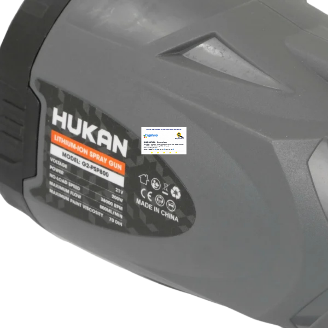 Máy phun sơn dùng pin HUKAN G2-PSP800 (GEN 2) - Thân máy