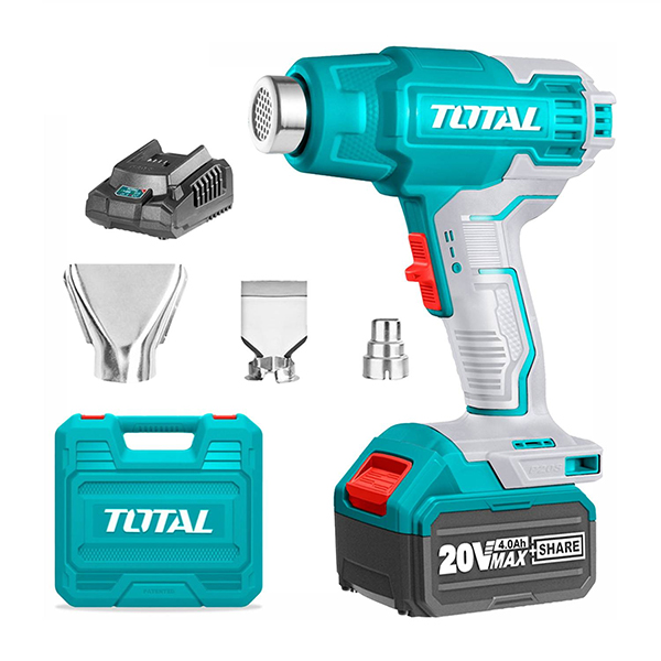 Bộ combo máy thổi nhiệt TB20056 dùng điện 2000W & máy thổi nhiệt TBLI20025 dùng pin 20V