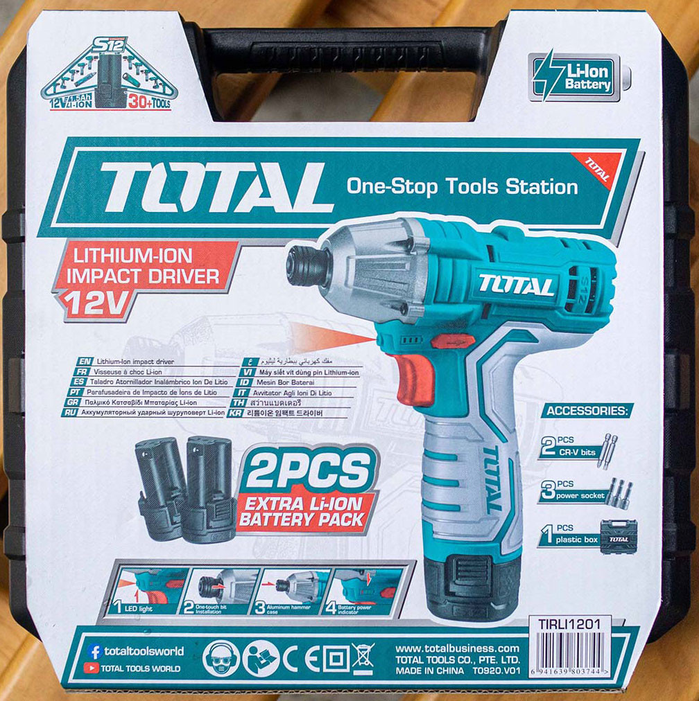 Máy vặn vít dùng Pin 12V Total TIRLI1201