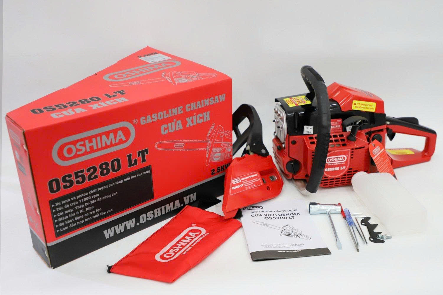 Máy cưa xích OSHIMA 5280LT, lam 20