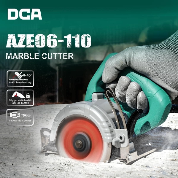  Máy cắt đá, gạc DCA AZE06-110, 110mm, cs 1800W