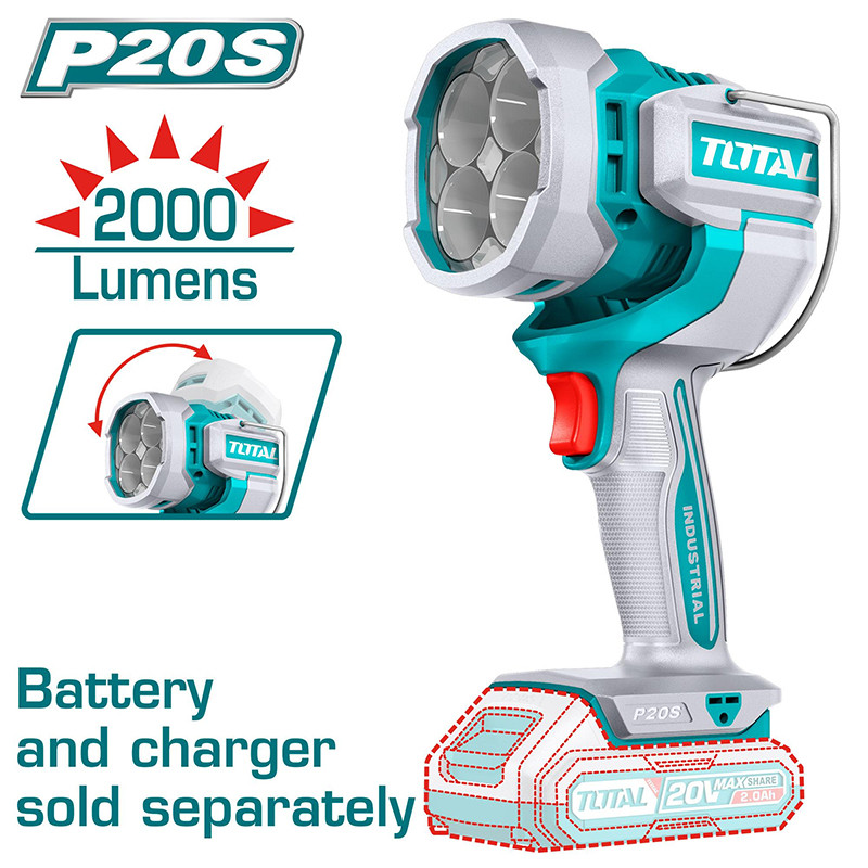 Đèn làm việc dùng pin 20V TWLI20881 (Kèm 1 Pin 2.0Ah & Sạc)